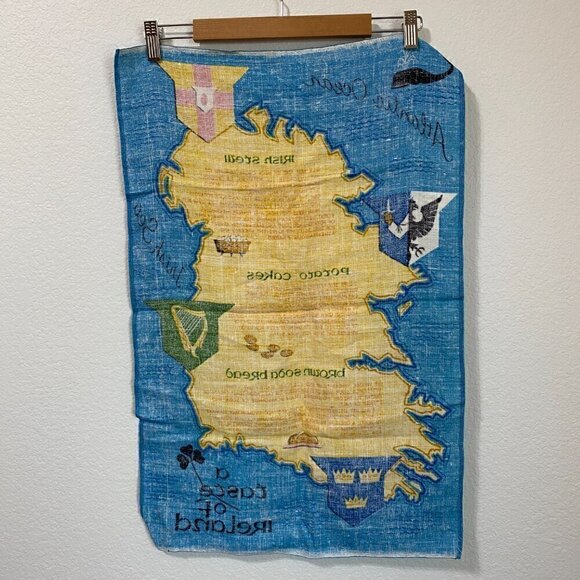Vintage "Taste of Ireland" Linen Tea Towel / Wall Hanging - Picture 3 of 3